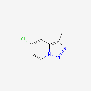 molecular formula C7H6ClN3 B13915309 5-Chloro-3-methyl-[1,2,3]triazolo[1,5-a]pyridine 