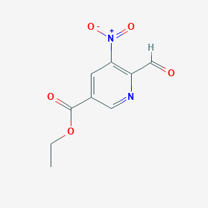 Ethyl 6-formyl-5-nitronicotinate