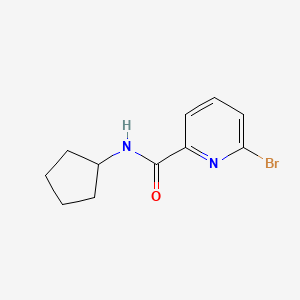 molecular formula C11H13BrN2O B13915320 6-Bromo-N-cyclopentylpicolinamide CAS No. 1209459-00-6