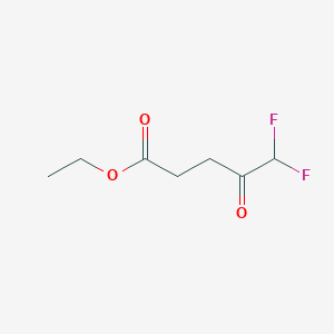 molecular formula C7H10F2O3 B1391533 Ethyl 5,5-difluoro-4-oxopentanoate CAS No. 1161004-57-4