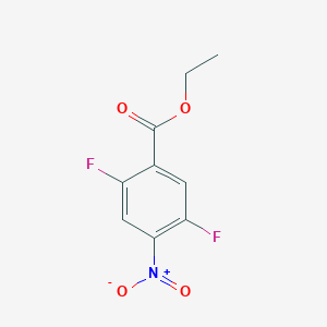molecular formula C9H7F2NO4 B1391535 2,5-二氟-4-硝基苯甲酸乙酯 CAS No. 1214367-00-6