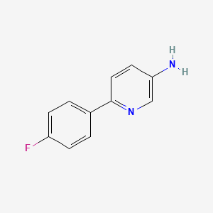 molecular formula C11H9FN2 B1391540 3-Pyridinamine, 6-(4-fluorophenyl)- CAS No. 31676-70-7