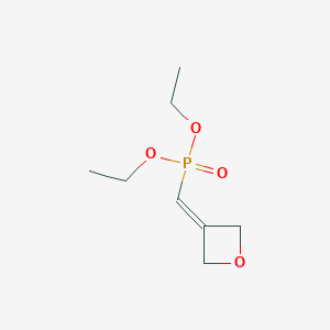 molecular formula C8H15O4P B1391541 Diethyl (oxetan-3-ylidenemethyl)phosphonate CAS No. 1221819-45-9