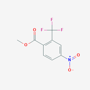 molecular formula C9H6F3NO4 B1391544 4-硝基-2-(三氟甲基)苯甲酸甲酯 CAS No. 900254-47-9