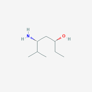 molecular formula C8H19NO B13915446 (3R,5S)-5-Amino-6-methyl-3-heptanol 