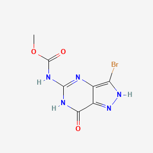 Methyl (3-bromo-7-oxo-6,7-dihydro-1H-pyrazolo[4,3-d]pyrimidin-5-yl)carbamate