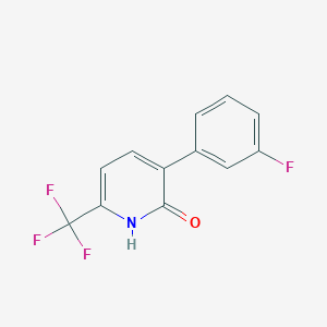 molecular formula C12H7F4NO B1391548 3-(3-Fluorophenyl)-6-(trifluoromethyl)pyridin-2-ol CAS No. 1214333-02-4