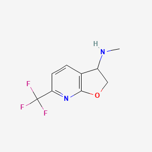 N-Methyl-6-(trifluoromethyl)-2,3-dihydrofuro[2,3-B]pyridin-3-amine