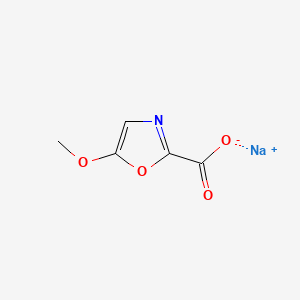 molecular formula C5H4NNaO4 B13915524 Sodium 5-methoxyoxazole-2-carboxylate 