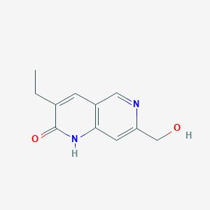 3-ethyl-7-(hydroxymethyl)-1H-1,6-naphthyridin-2-one