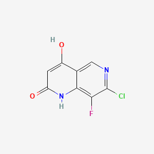 7-Chloro-8-fluoro-1,6-naphthyridine-2,4-diol