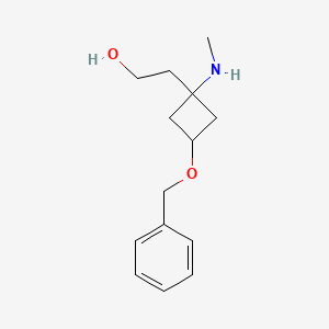 2-[3-Benzyloxy-1-(methylamino)cyclobutyl]ethanol