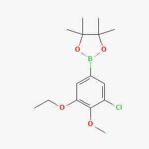 2-(3-Chloro-5-ethoxy-4-methoxyphenyl)-4,4,5,5-tetramethyl-1,3,2-dioxaborolane