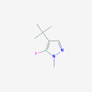 molecular formula C8H13IN2 B13915624 4-(tert-Butyl)-5-iodo-1-methyl-1H-pyrazole 