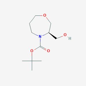 Tert-butyl (3R)-3-(hydroxymethyl)-1,4-oxazepane-4-carboxylate