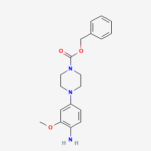 molecular formula C19H23N3O3 B13915633 Benzyl 4-(4-amino-3-methoxyphenyl)piperazine-1-carboxylate CAS No. 1246839-15-5