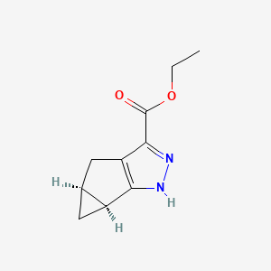 ethyl (2S,4S)-8,9-diazatricyclo[4.3.0.02,4]nona-1(6),7-diene-7-carboxylate