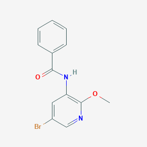 molecular formula C13H11BrN2O2 B13915646 n-(5-Bromo-2-methoxypyridin-3-yl)benzamide 