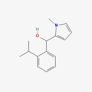 molecular formula C15H19NO B13915686 1-Methyl-2-pyrrolyl-(2-iso-propylphenyl)methanol 