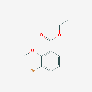 molecular formula C10H11BrO3 B1391570 3-溴-2-甲氧基苯甲酸乙酯 CAS No. 1106304-74-8