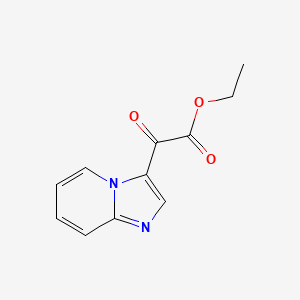 molecular formula C11H10N2O3 B1391572 Imidazo[1,2-a]pyridin-3-yl-oxoacetic acid ethyl ester CAS No. 603301-58-2