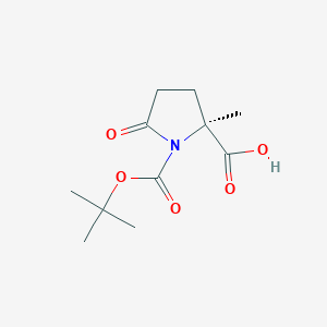 (2S)-1-tert-butoxycarbonyl-2-methyl-5-oxo-pyrrolidine-2-carboxylic acid