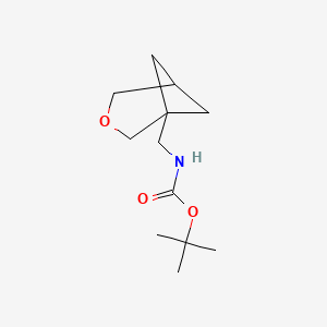 molecular formula C12H21NO3 B13915741 Tert-butyl N-(3-oxabicyclo[3.1.1]heptan-1-ylmethyl)carbamate 