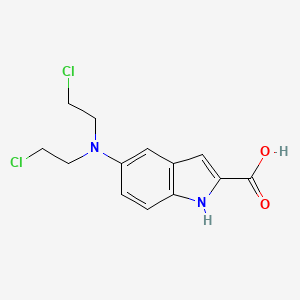 Indole-2-carboxylic acid, 5-(bis(2-chloroethyl)amino)-