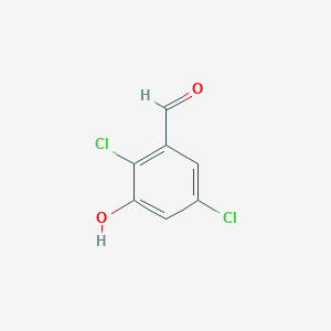 molecular formula C7H4Cl2O2 B13915785 2,5-Dichloro-3-hydroxybenzaldehyde 