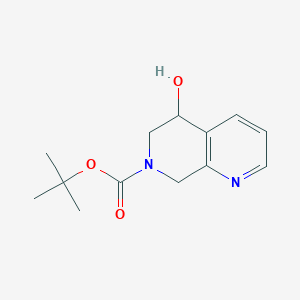 Tert-butyl 5-hydroxy-5,8-dihydro-1,7-naphthyridine-7(6H)-carboxylate