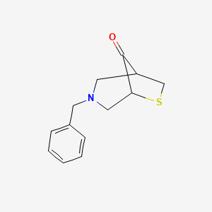 3-Benzyl-6-thia-3-azabicyclo[3.2.1]octan-8-one