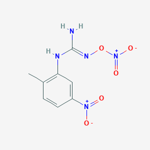 molecular formula C8H9N5O5 B13915829 [[N'-(2-methyl-5-nitrophenyl)carbamimidoyl]amino] nitrate 