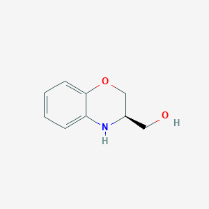 molecular formula C9H11NO2 B13915845 (R)-(3,4-Dihydro-2H-benzo[B][1,4]oxazin-3-YL)methanol 