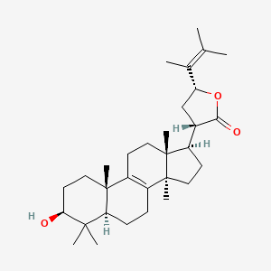 molecular formula C31H48O3 B13915865 (3S,5R)-3-[(3S,5R,10S,13R,14R,17R)-3-hydroxy-4,4,10,13,14-pentamethyl-2,3,5,6,7,11,12,15,16,17-decahydro-1H-cyclopenta[a]phenanthren-17-yl]-5-(3-methylbut-2-en-2-yl)oxolan-2-one 