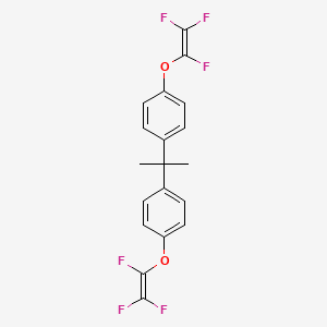 molecular formula C19H14F6O2 B13915867 2,2-Bis[4-(1,2,2-trifluoroethenyloxy)phenyl]propane CAS No. 134130-22-6