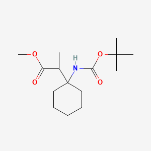 Methyl 2-(1-((tert-butoxycarbonyl)amino)cyclohexyl)propanoate