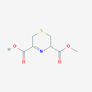 molecular formula C7H9NO4S B1391591 5-(甲氧羰基)-5,6-二氢-2H-1,4-噻嗪-3-羧酸 CAS No. 860175-46-8