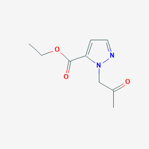 molecular formula C9H12N2O3 B13915924 Ethyl 1-(2-oxopropyl)-1H-pyrazole-5-carboxylate 