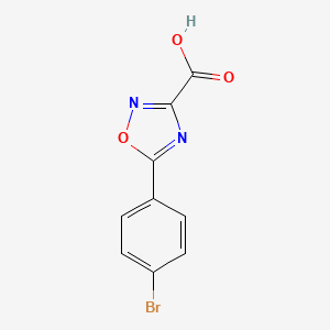 molecular formula C9H5BrN2O3 B1391593 5-(4-溴苯基)-1,2,4-恶二唑-3-羧酸 CAS No. 1215831-40-5