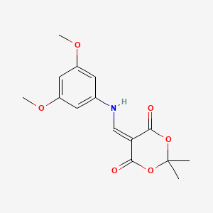 5-((3,5-Dimethoxyphenylamino)methylene)-2,2-dimethyl-1,3-dioxane-4,6-dione