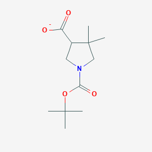 1,3-Pyrrolidinedicarboxylic acid, 4,4-dimethyl-, 1-(1,1-dimethylethyl) ester