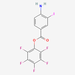 molecular formula C13H5F5INO2 B1391597 五氟苯基 4-氨基-3-碘苯甲酸酯 CAS No. 1086375-59-8
