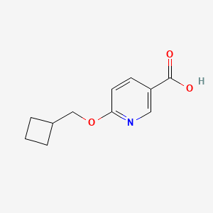 B1391601 6-(Cyclobutylmethoxy)nicotinic acid CAS No. 1235440-26-2