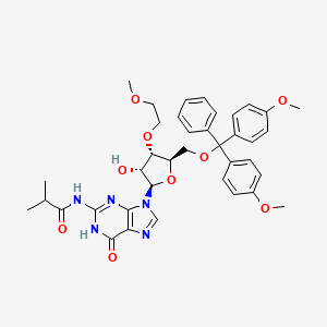 N-[9-[(2R,3R,4S,5R)-5-[[bis(4-methoxyphenyl)-phenylmethoxy]methyl]-3-hydroxy-4-(2-methoxyethoxy)oxolan-2-yl]-6-oxo-1H-purin-2-yl]-2-methylpropanamide