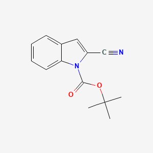 molecular formula C14H14N2O2 B13916045 tert-Butyl 2-cyano-1H-indole-1-carboxylate 