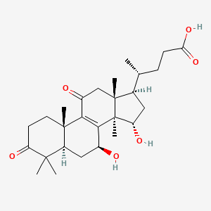 molecular formula C27H40O6 B13916055 (5alpha)-11-dioxo-7,15-dihydroxy-4,4,14-trimethyl-3-Chol-8-en-24-oic acid 