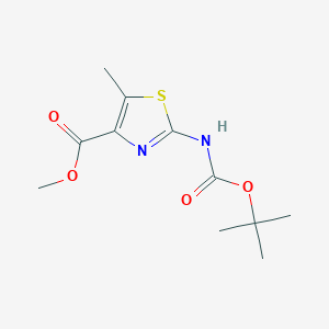 Methyl 2-((tert-butoxycarbonyl)amino)-5-methylthiazole-4-carboxylate