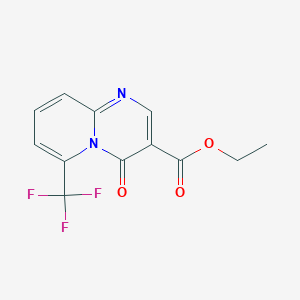 4H-Pyrido[1,2-a]pyrimidine-3-carboxylic acid, 4-oxo-6-(trifluoromethyl)-, ethyl ester