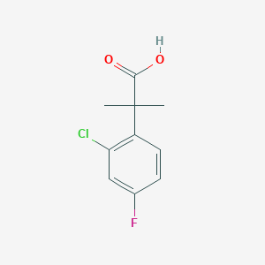 B1391610 2-(2-Chloro-4-fluorophenyl)-2-methylpropanoic acid CAS No. 920501-64-0