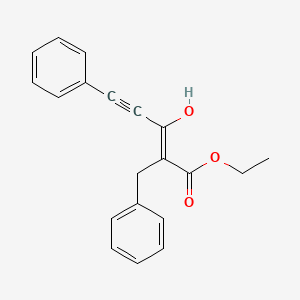 Ethyl (2Z)-2-benzyl-3-hydroxy-5-phenylpent-2-en-4-ynoate